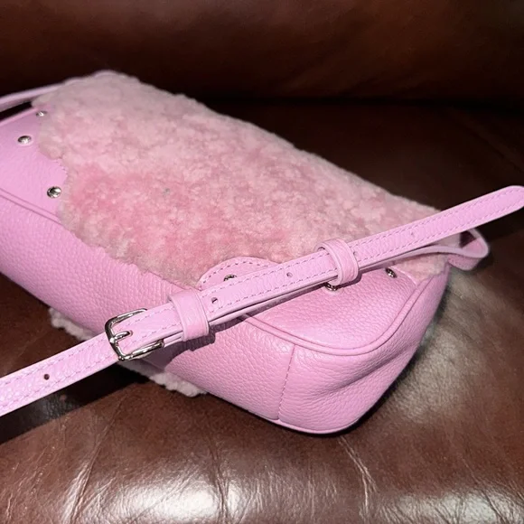 SOLD🔥🔥🔥Coach Small Rhyder Pochette In Pink Leather Crossbody Bag - Picture 7 of 13